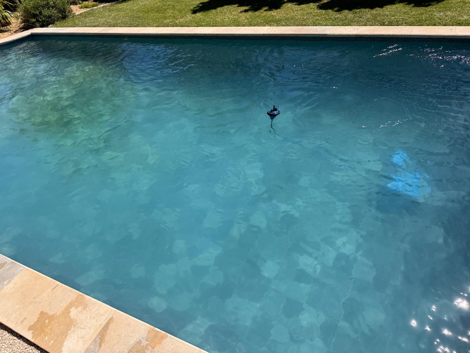 Pool before Clean Water Tab: cloudy water